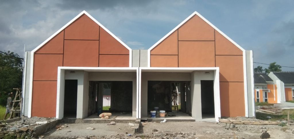 foto tampak rumah tipe 36/72 perumahan PURI GRIASADI CIJERUK
