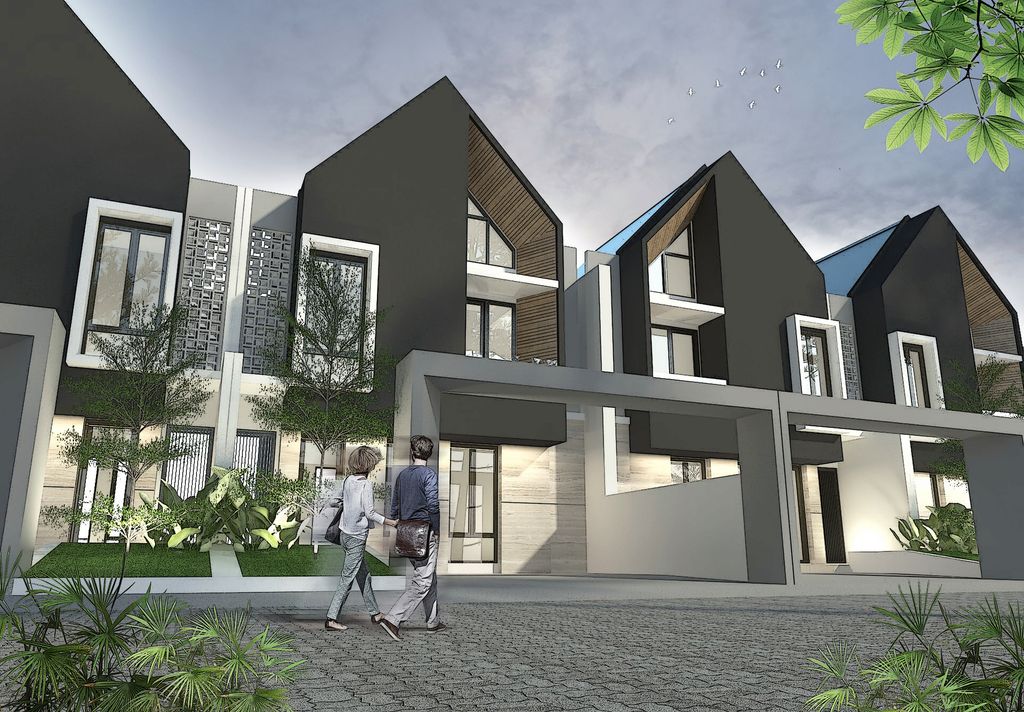 foto tampak rumah tipe Alpha 70 perumahan Arsy Land Sukorambi