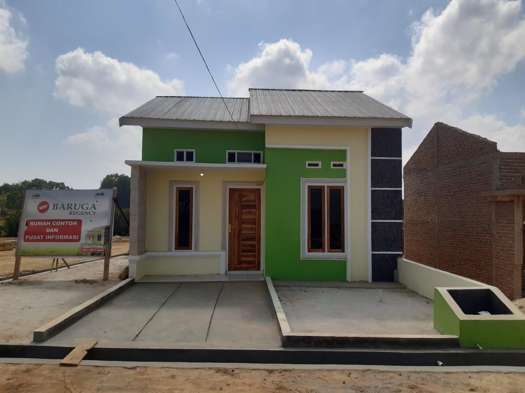foto tampak rumah tipe 36 perumahan PERUMAHAN BARUGA REGENCY