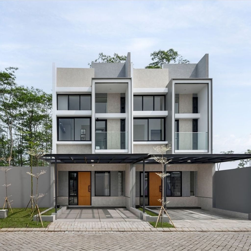 foto tampak rumah tipe Ziro 37/45 perumahan The Araya