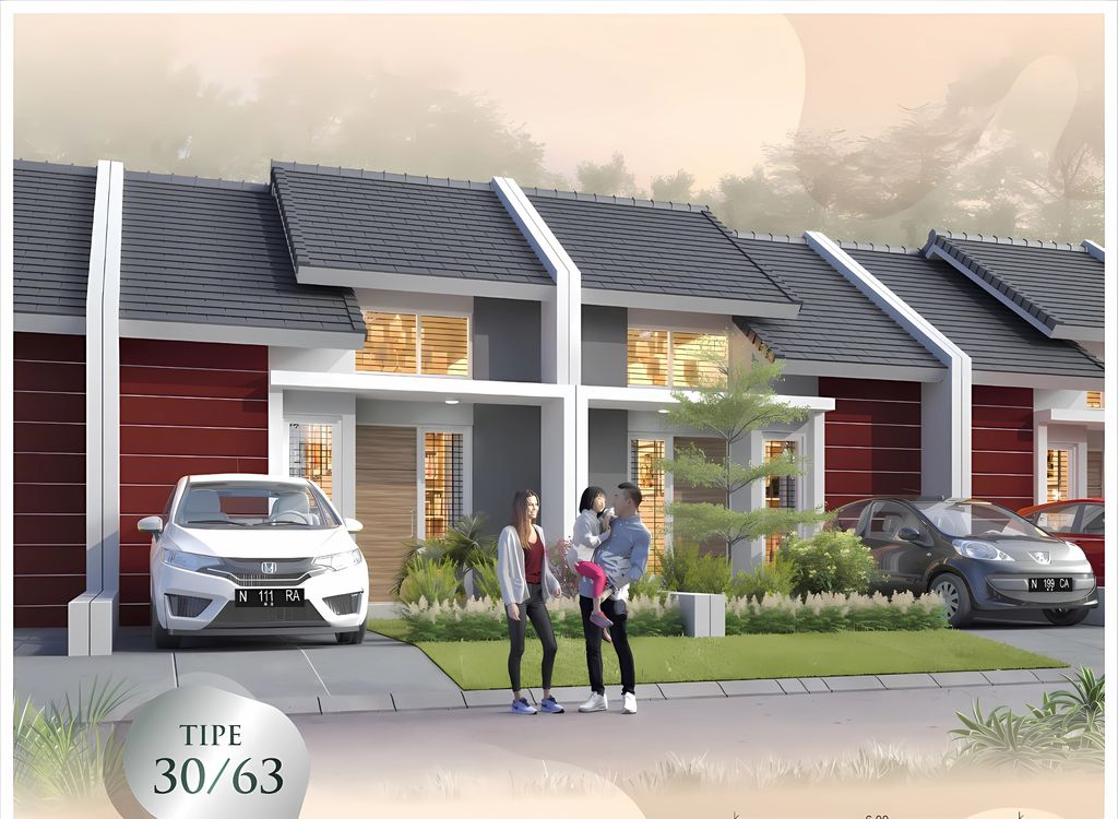 foto tampak rumah tipe Entice_ perumahan PESONA PARK RESIDENCE 2