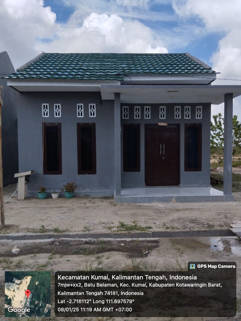 foto tampak rumah tipe 36 perumahan Iskandar Estate Residence