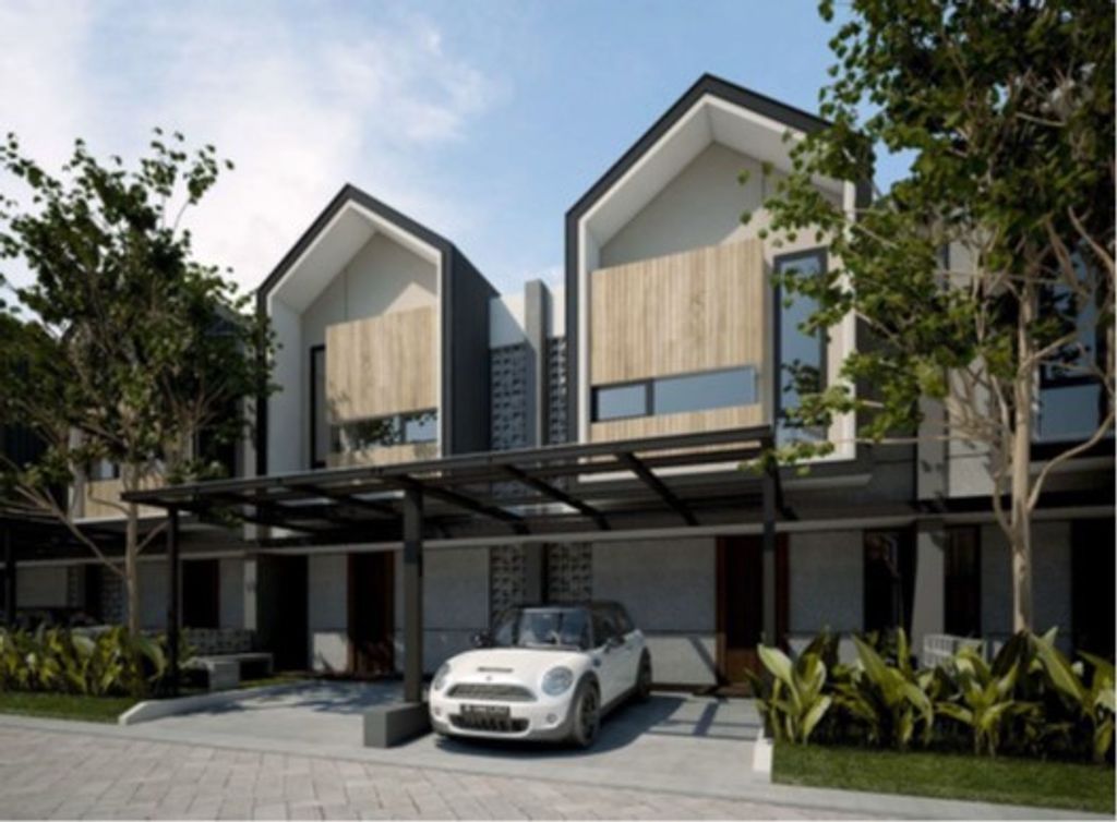 foto tampak rumah tipe 2 Lantai perumahan Kopo Kanaya Residence