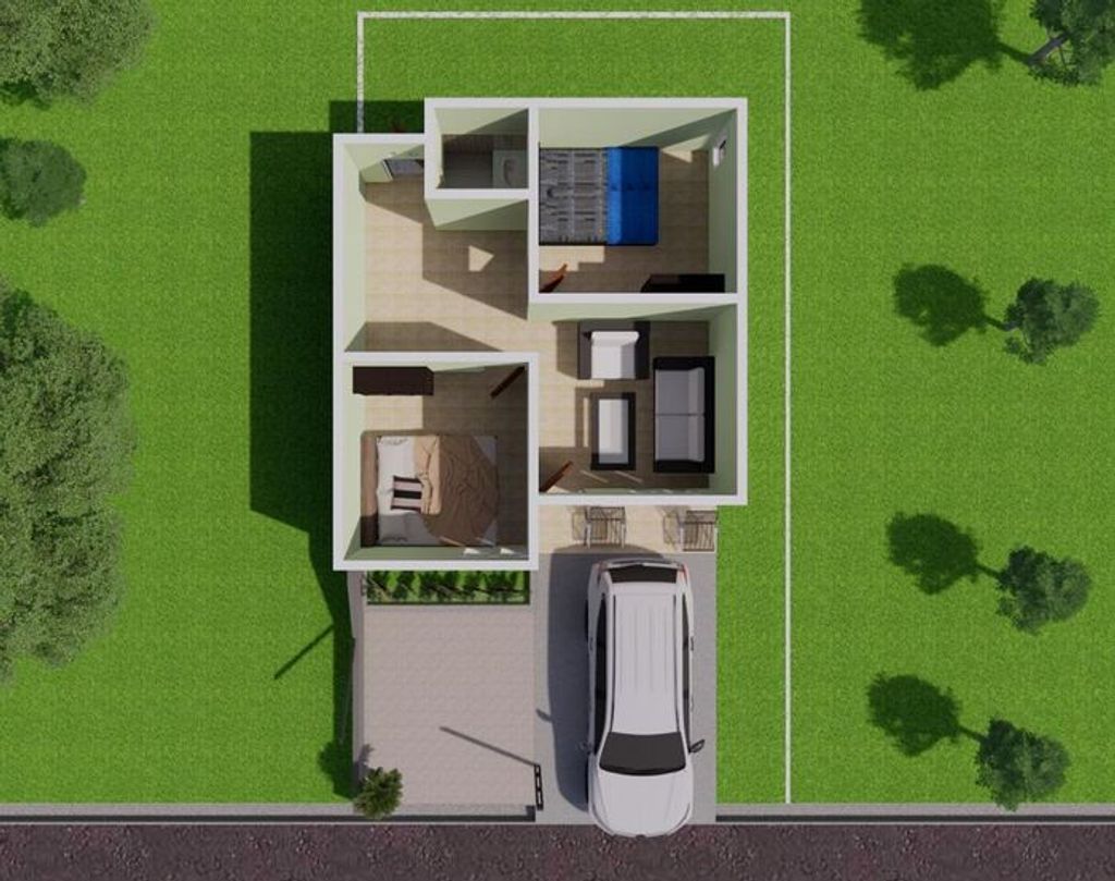 foto denah rumah tipe 36 M2 HARGA BARU 2025 perumahan BUKIT MADANI PERMAI