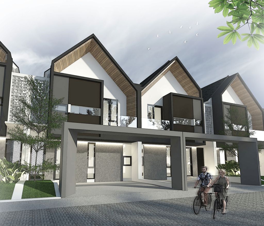 foto tampak rumah tipe Bravo 60 perumahan Arsy Land Sukorambi