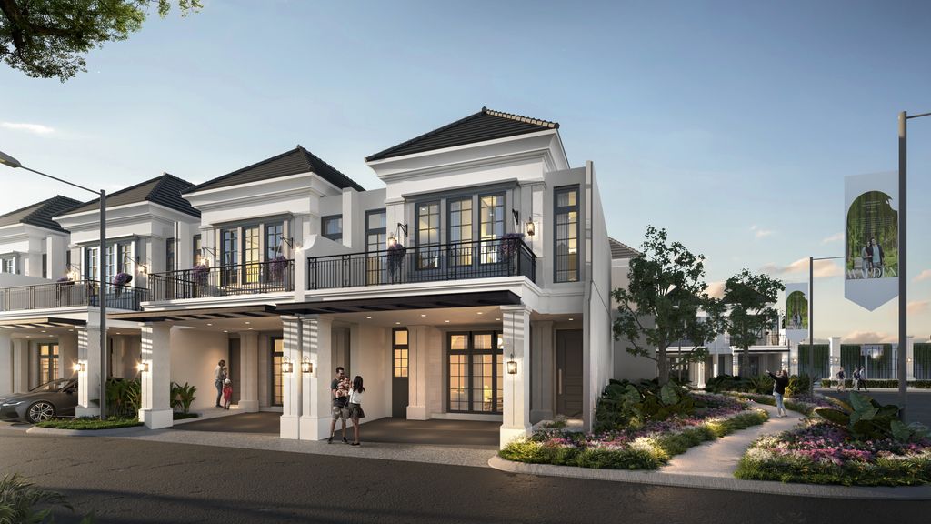 foto tampak rumah tipe WALDEN L7_98 perumahan Metland Transyogi Cibubur