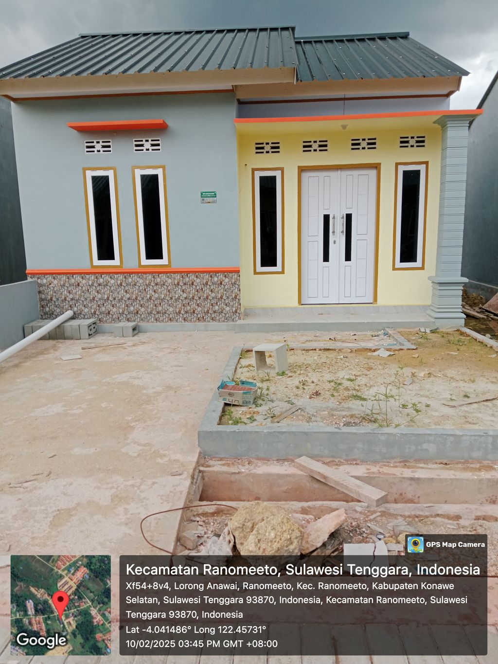 foto tampak rumah tipe SUBSIDI 36/ 97,5 perumahan PERMATA RESIDENCE 6