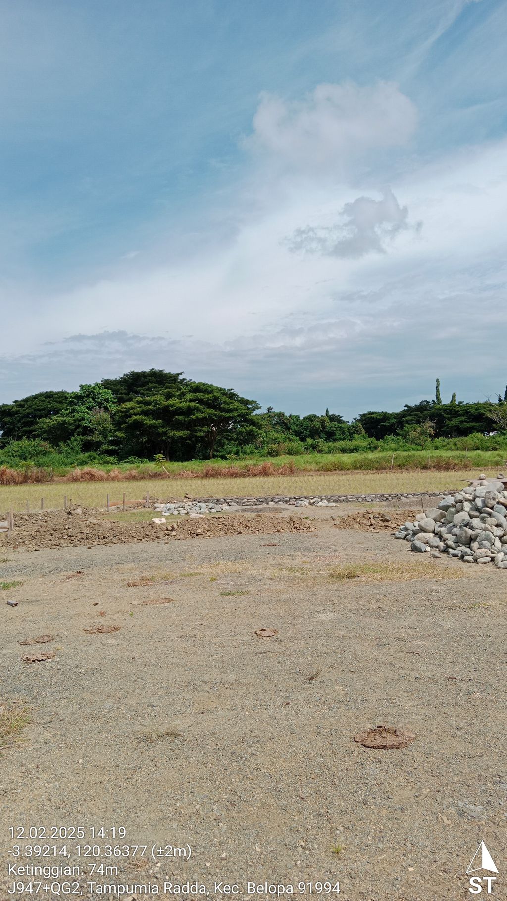 foto posisi tengah perumahan Bumi Tadette Permai III
