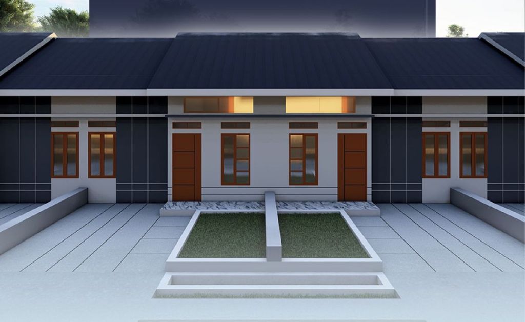 foto tampak rumah tipe 36/78 perumahan GRAND RAYA TAHAP 3
