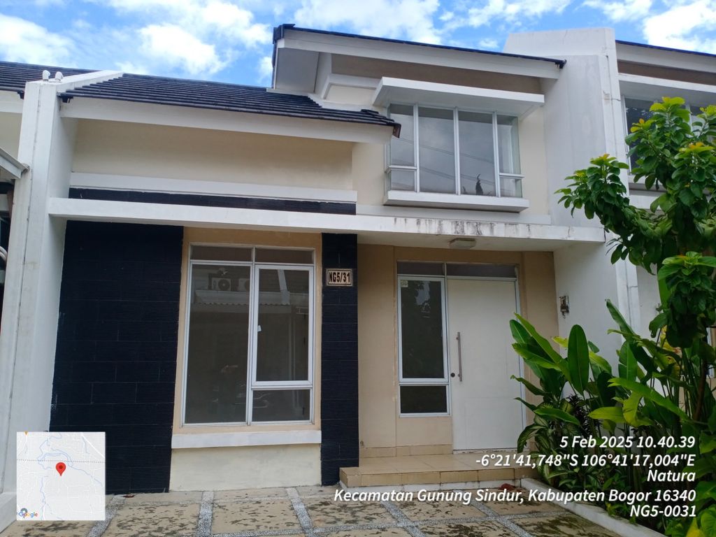 foto tampak rumah tipe NG5-0031 perumahan SERPONG NATURA CITY