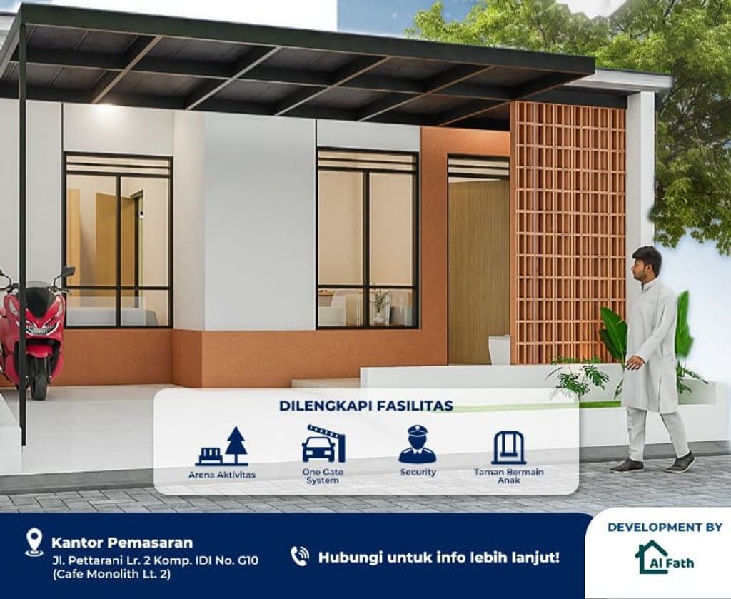 foto tampak rumah tipe 36 perumahan SAVANA RESIDENCE