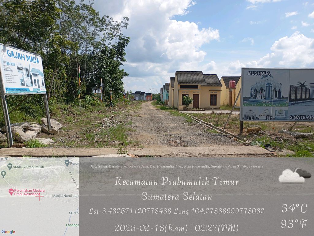 foto posisi tengah perumahan GAJAH MADA RESIDENCE 2