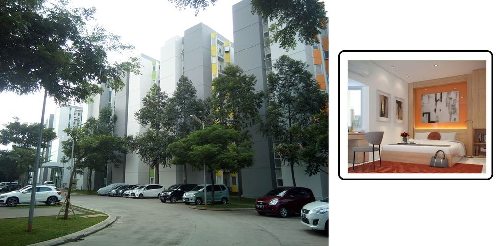 foto tampak rumah tipe Std 3 - AR2 perumahan APARTEMENT AEROPOLIS