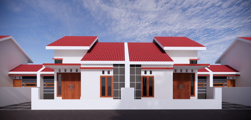 foto tampak rumah tipe 36/133 perumahan PERUMAHAN PAPAN KAHURIPAN