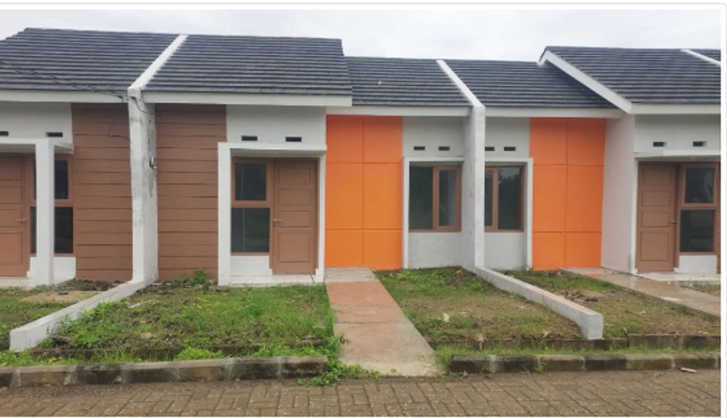 foto tampak rumah tipe 30/94 perumahan Gardenia 2 cileungsi