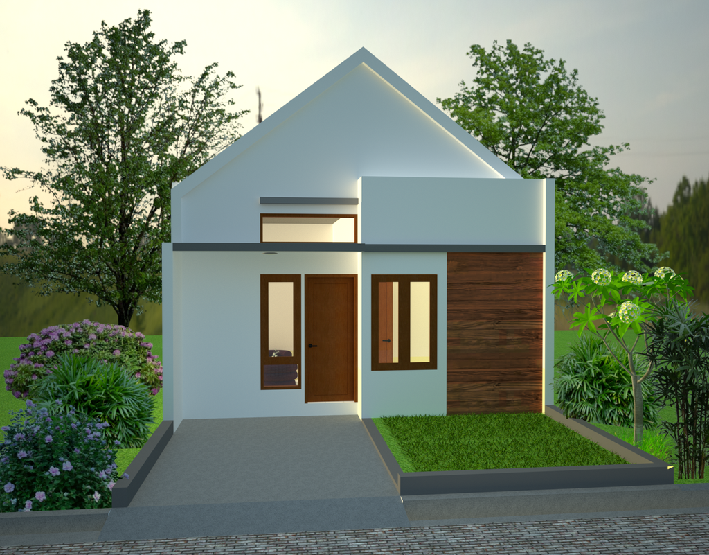 foto tampak rumah tipe 30/60 perumahan Green View Bondowoso 2