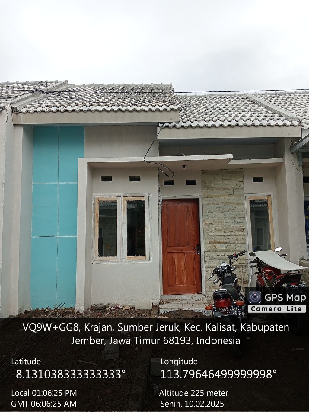 foto tampak rumah tipe 30/62 perumahan SUMBER JERUK REGENCY