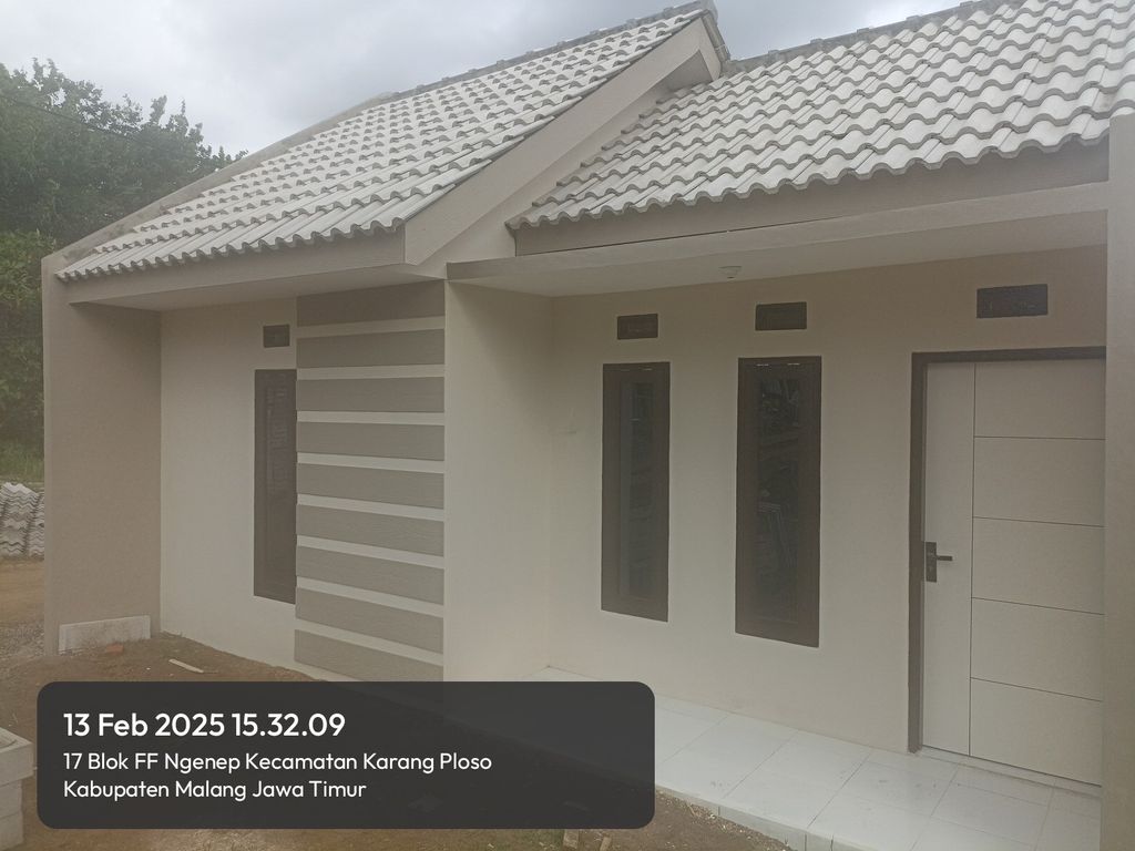 foto tampak rumah tipe SUBSIDI 25/82 perumahan BUMI PERKASA REGENCY TAHAP 4