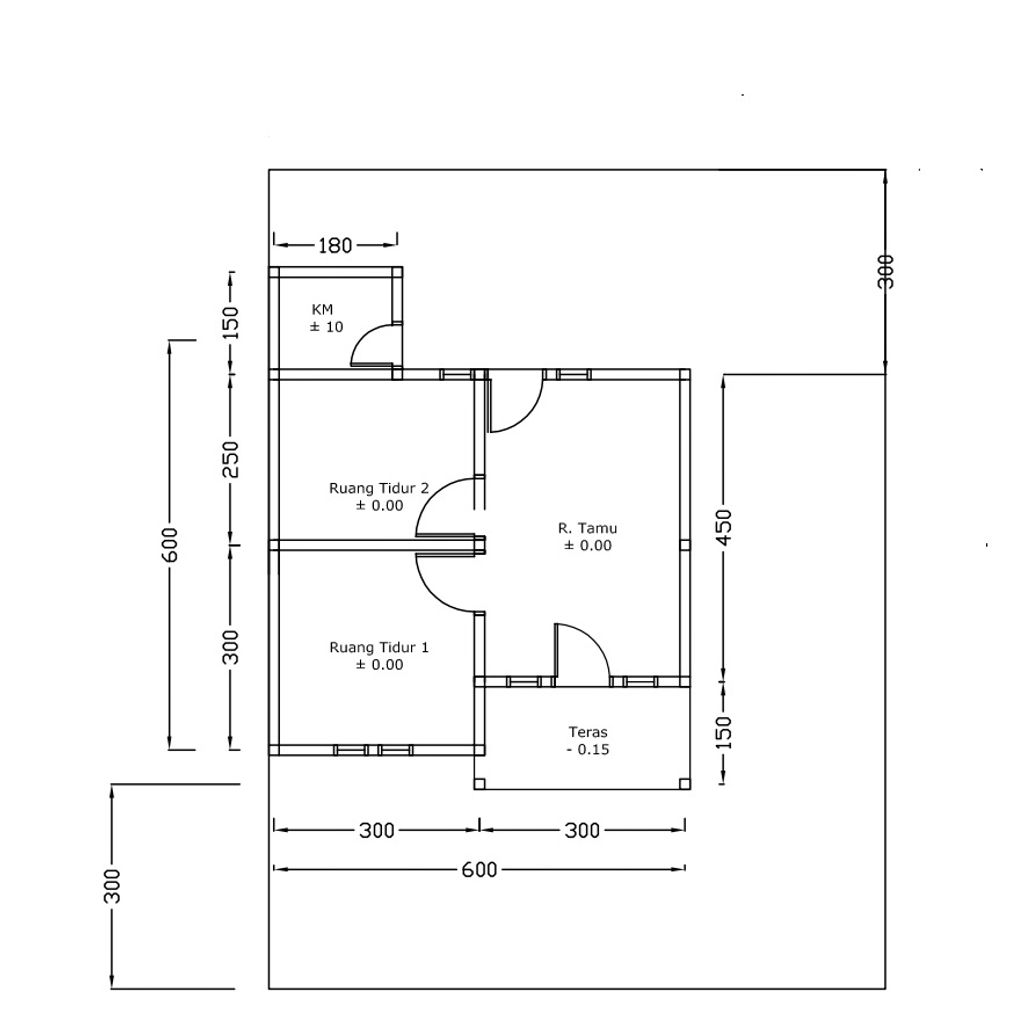 foto denah rumah tipe 36 perumahan U.B GROUP RESIDENCE