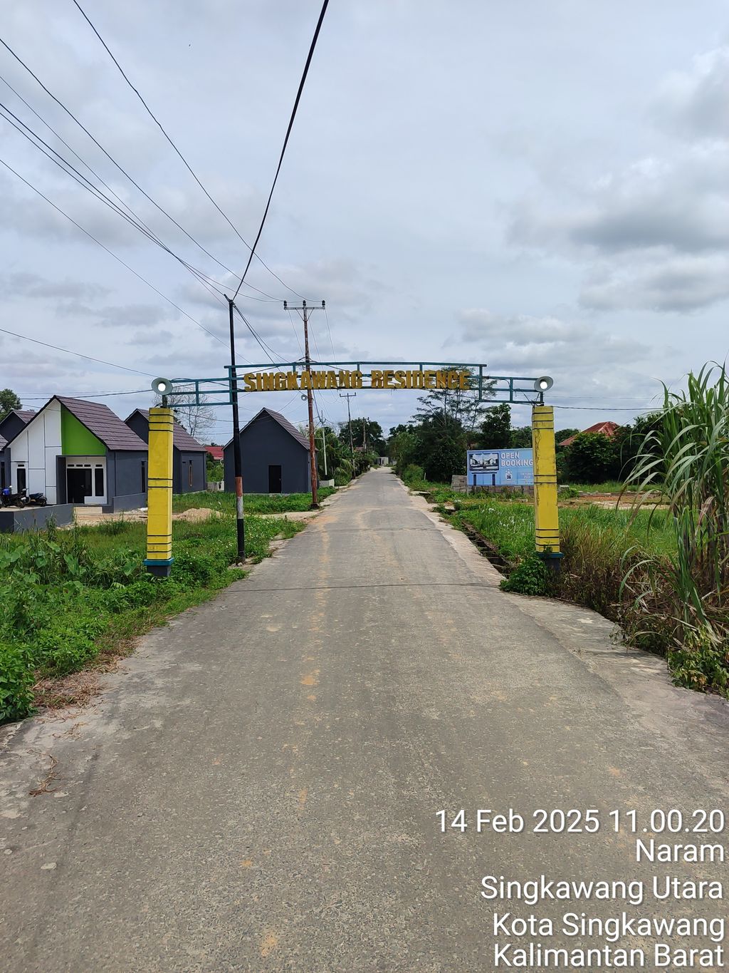 foto gerbang perumahan Singkawang Residence Tahap III