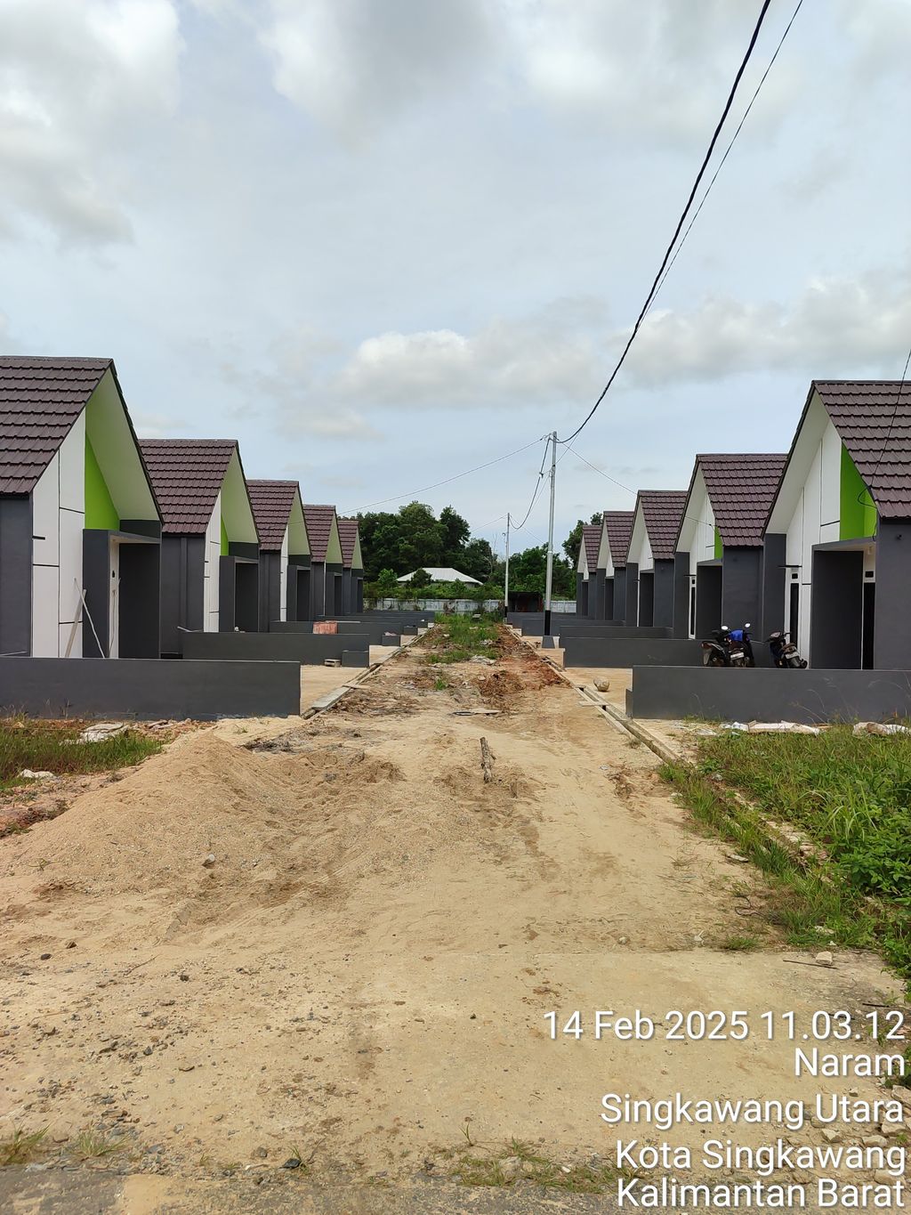 foto posisi tengah perumahan Singkawang Residence Tahap III