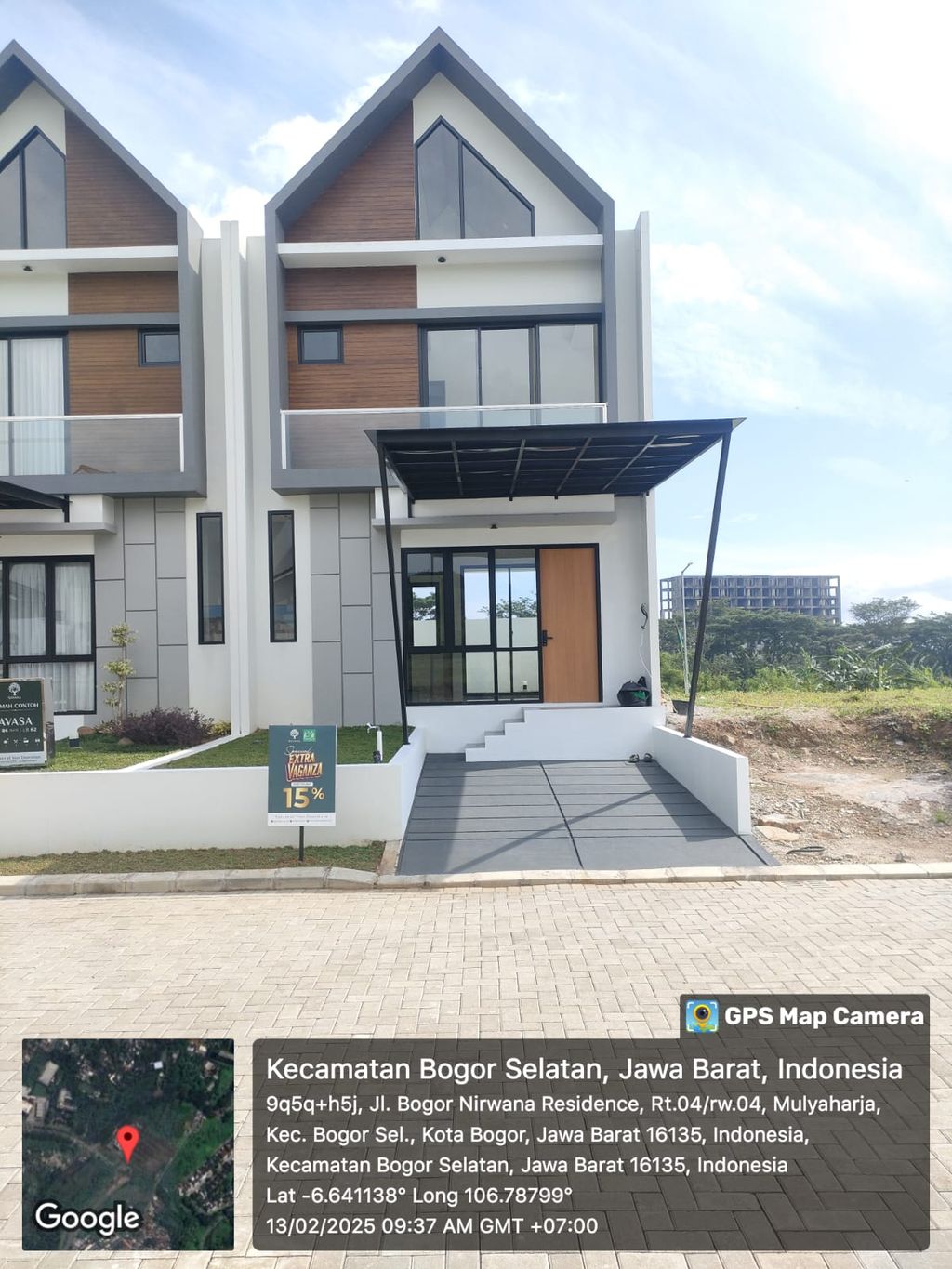 foto tampak rumah tipe Avasa-D (62/84) perumahan Cluster Sayana