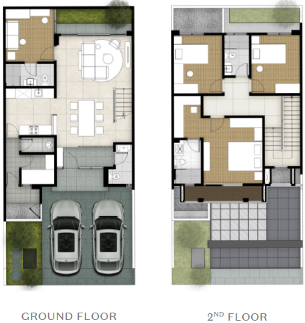 foto denah rumah tipe 168 Signature (Corner 5) perumahan Cluster Welton