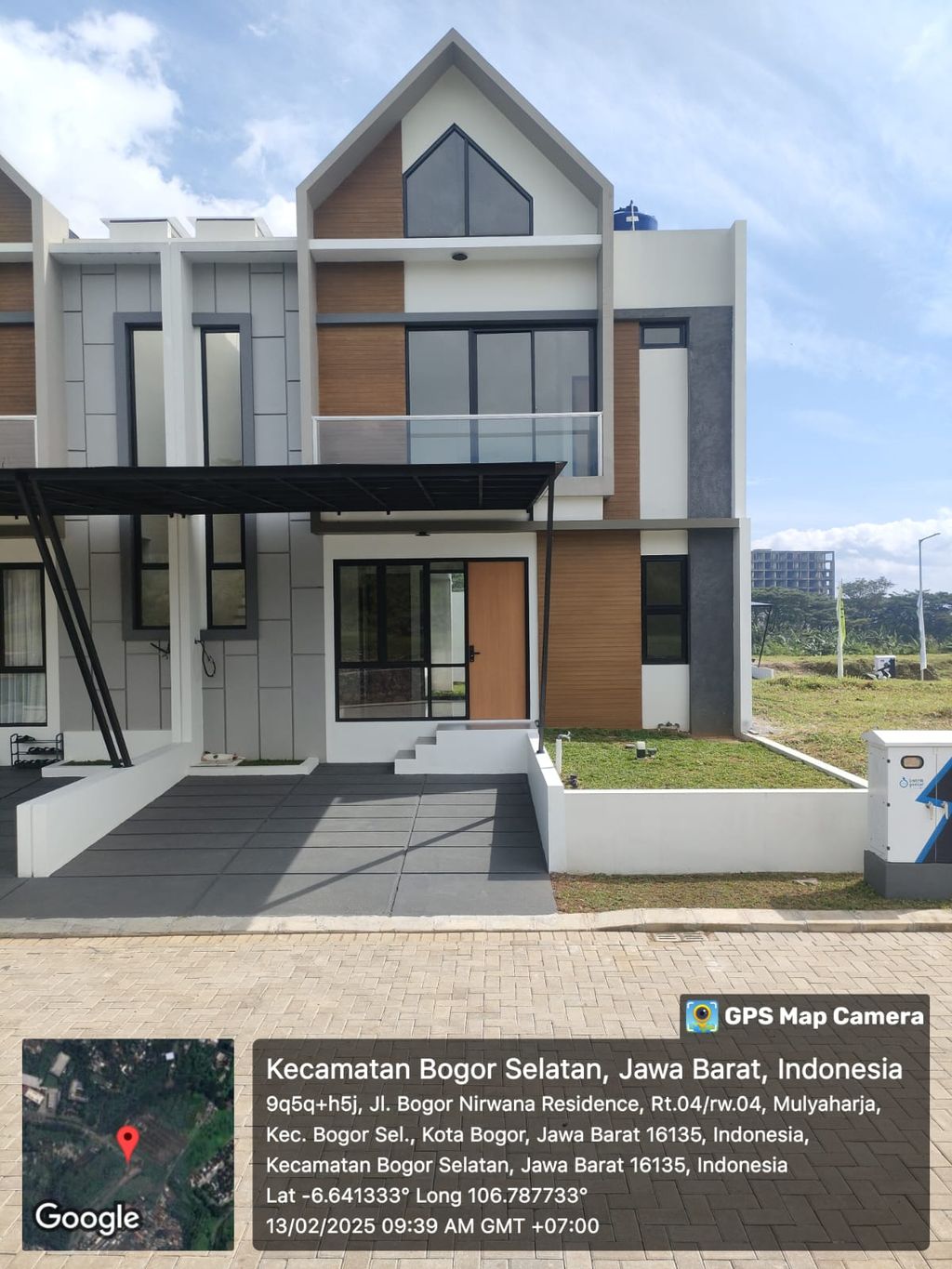 foto tampak rumah tipe Sadhana-A (94/120) perumahan Cluster Sayana