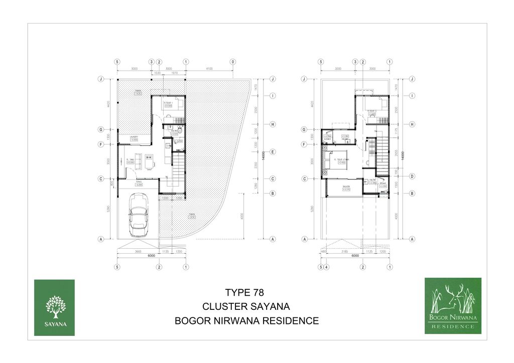 foto denah rumah tipe Avasa Hook (78/140) perumahan Cluster Sayana