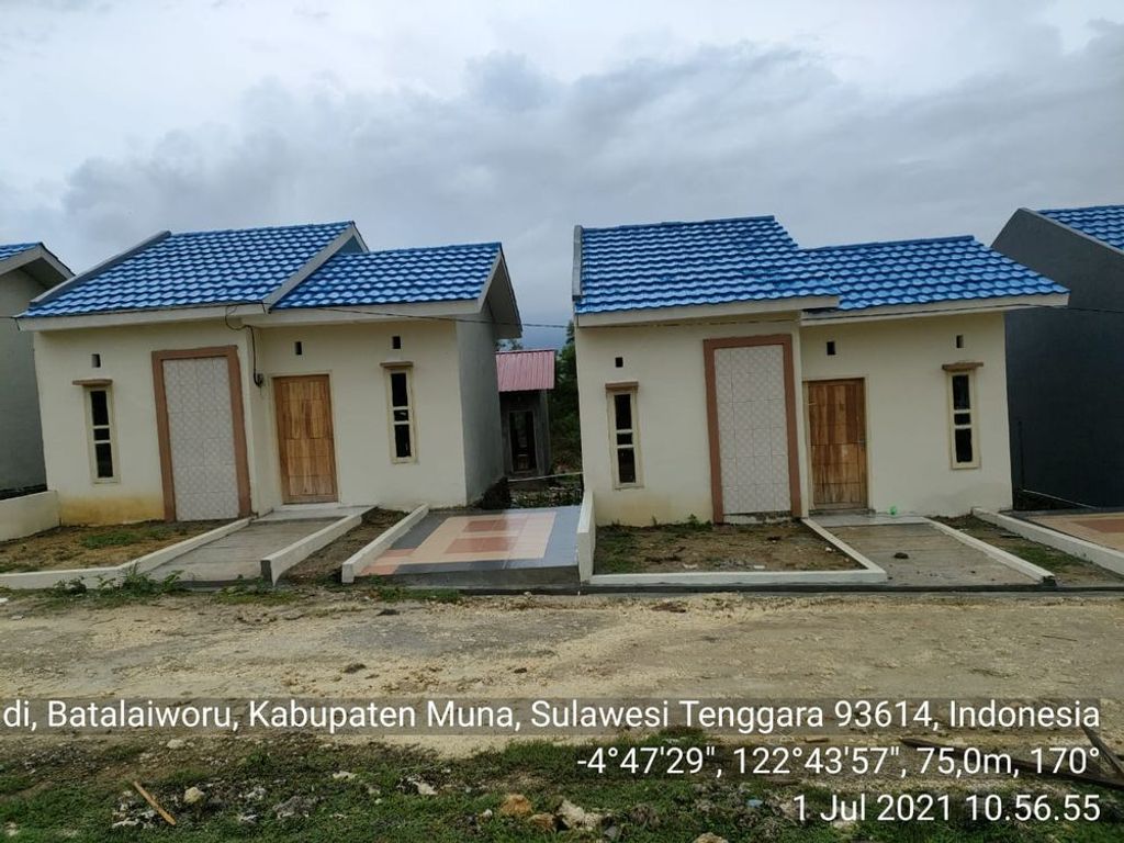 foto tampak rumah tipe SUBSIDI 36 perumahan ANOVA GRIYA PERMAI TAHAP IV