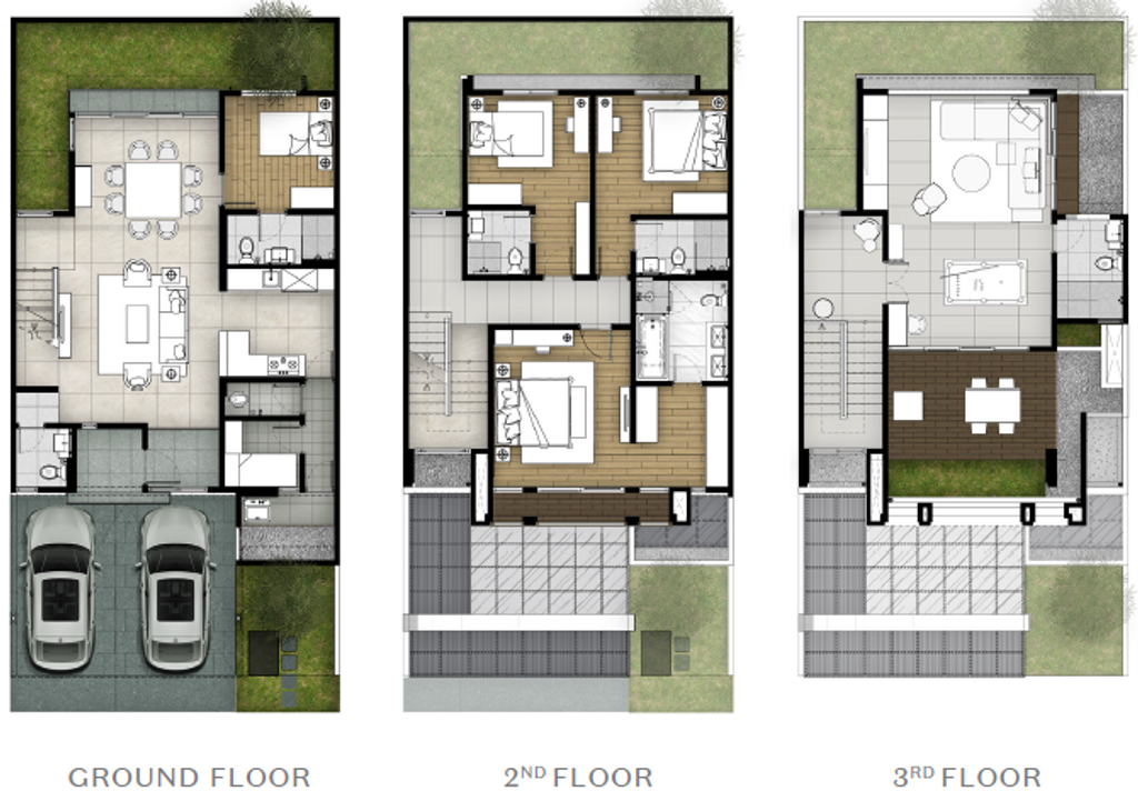 foto denah rumah tipe 268 Signature (Corner 2) perumahan Cluster Welton
