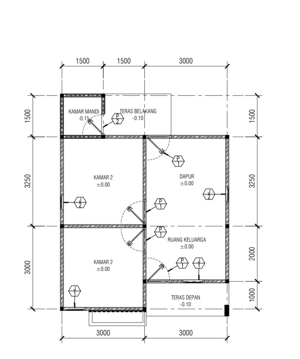 foto denah rumah tipe 36/120 B perumahan AR RAHMAN RESIDENCE 2 TAHAP 2