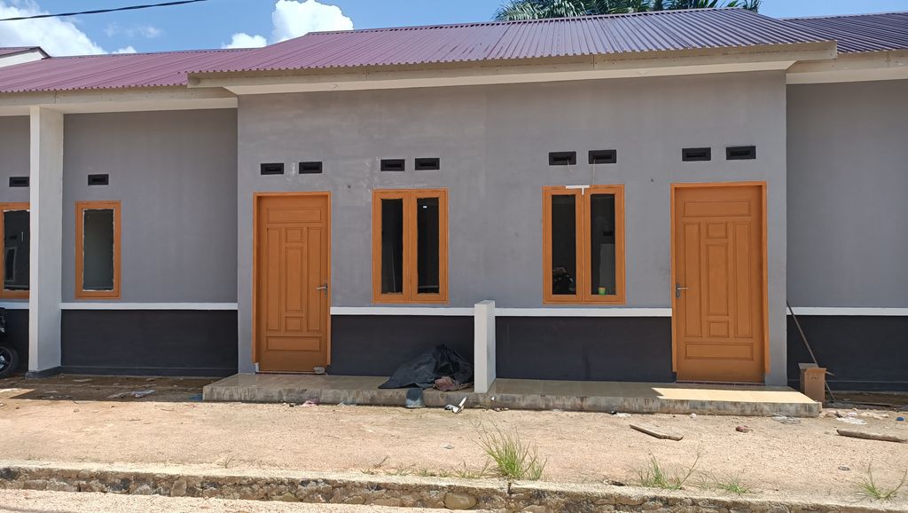 foto tampak rumah tipe 36/84 perumahan Aek Tolang Permai