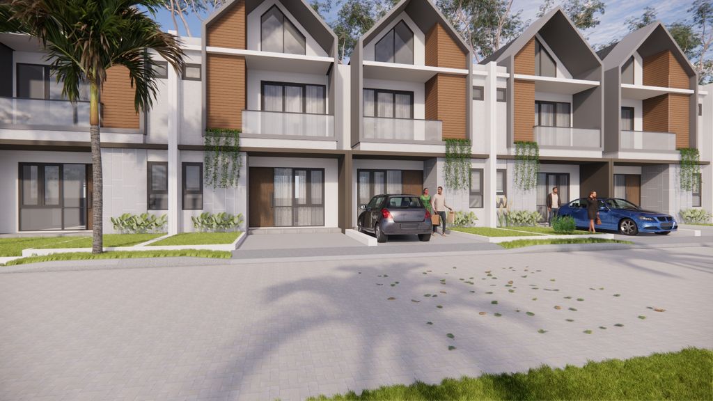 foto tampak rumah tipe Avasa-A (78/84) perumahan Cluster Sayana