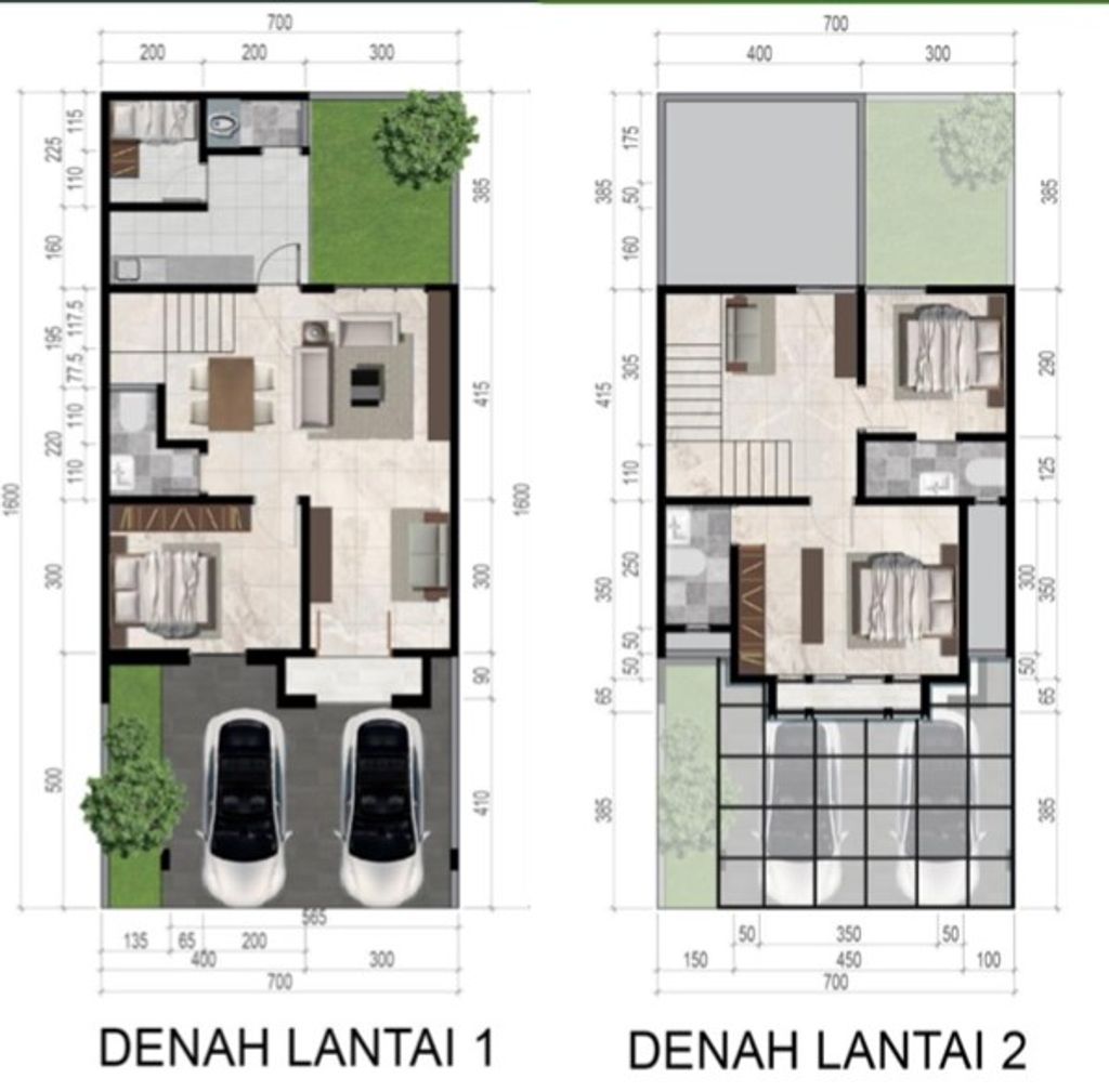 foto denah rumah tipe ANORDHITE perumahan CITRASUN GARDEN SEMARANG