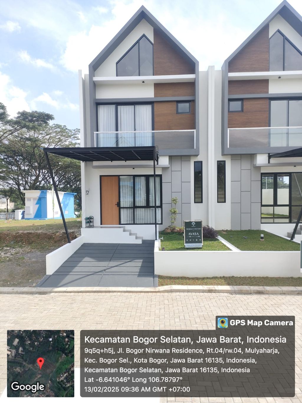 foto tampak rumah tipe Avasa-C (62/84) perumahan Cluster Sayana