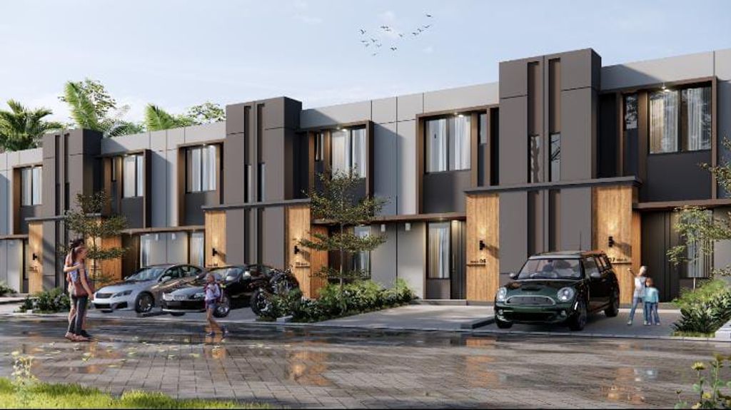 foto tampak rumah tipe CITRINE perumahan Emerald Residence