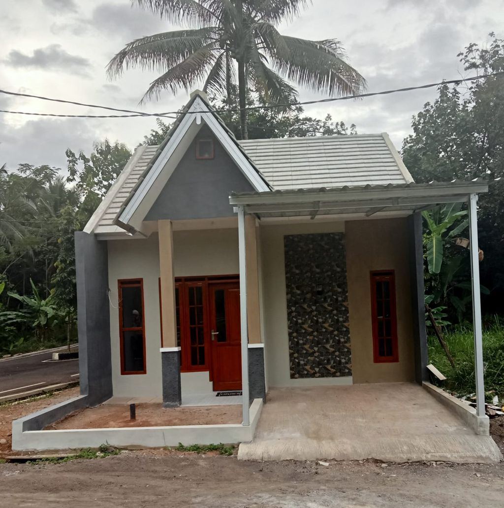foto tampak rumah tipe 36/66 perumahan CLUSTER VENESIA SITU LEUTIK