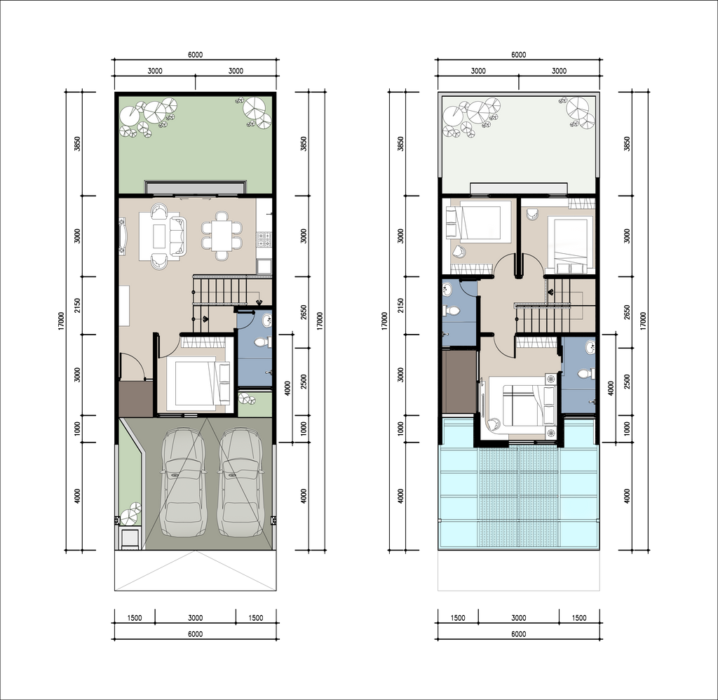 foto denah rumah tipe Avana perumahan GRAHAYANA