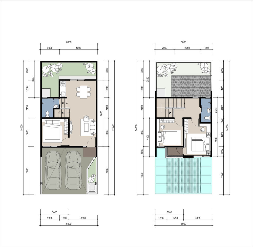 foto denah rumah tipe Kirana perumahan GRAHAYANA