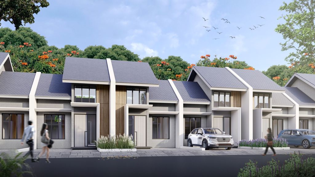 foto tampak rumah tipe 36/60 perumahan PERUMAHAN PERMATA CIMANGGIS THP 3