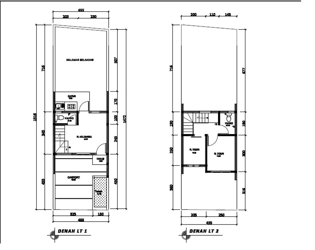 foto denah rumah tipe 38 Compact High Ceiling (2KT) (480) perumahan Seroja Home Residence 4