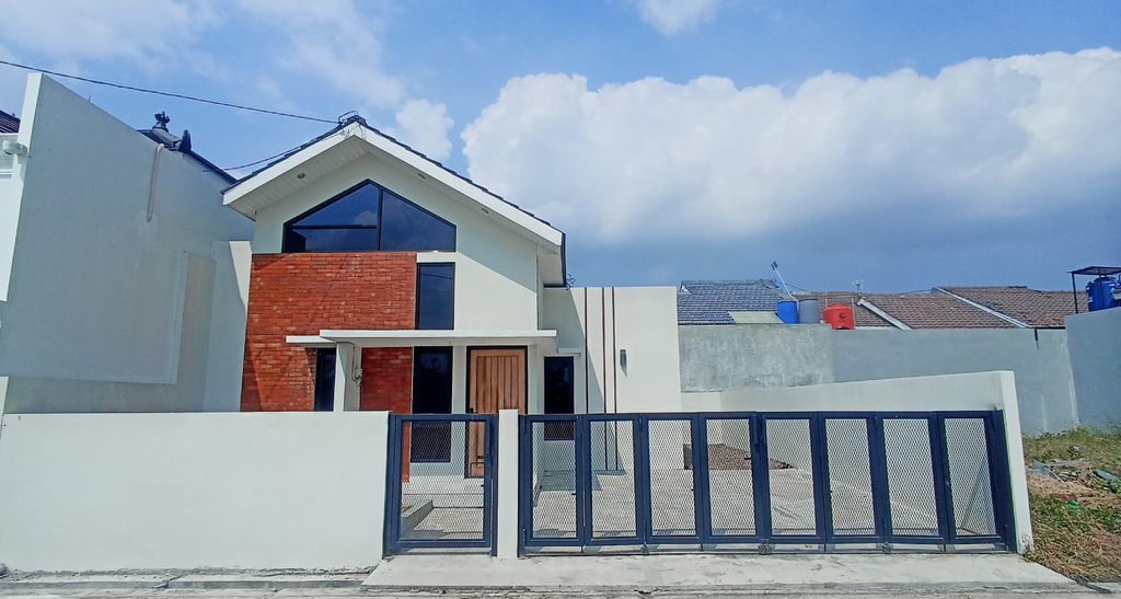 foto tampak rumah tipe 52 perumahan MUNA DARUSSALAM