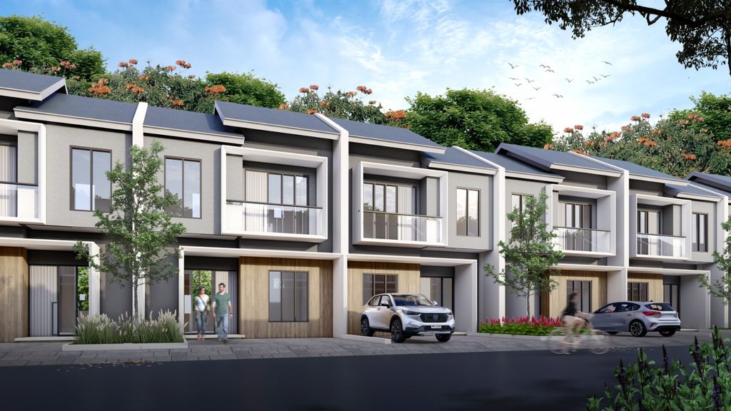 foto tampak rumah tipe AQUAMARINE - 68/84 perumahan PERUMAHAN PERMATA CIMANGGIS THP 3
