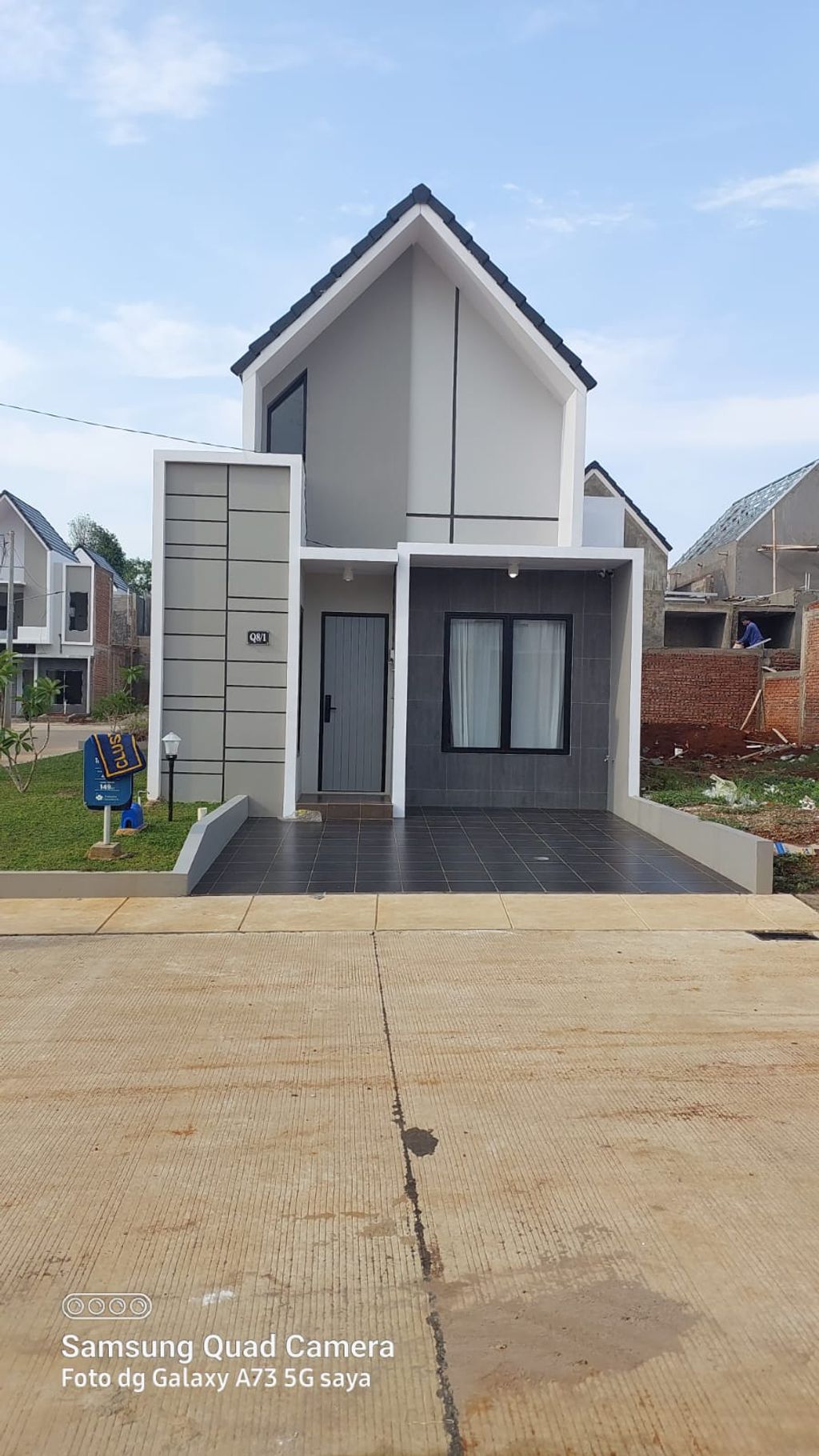 foto tampak rumah tipe QUARTZ - 45/90 perumahan PERUMAHAN PERMATA CIMANGGIS THP 3