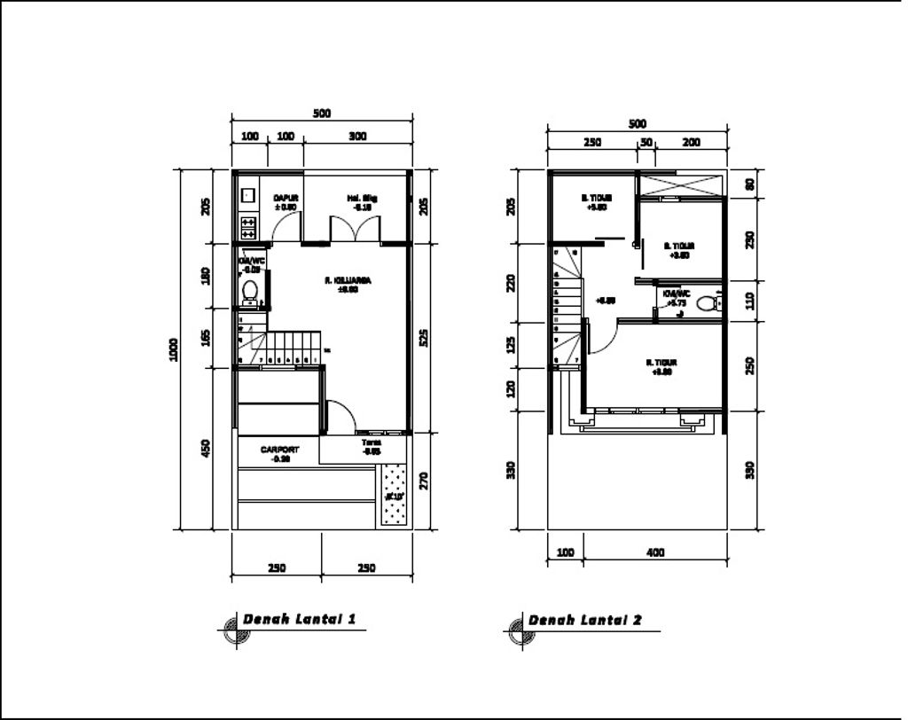 foto denah rumah tipe 54 New Compact HC Classic (3KT) (604) perumahan G-Land Arcadia Buahbatu
