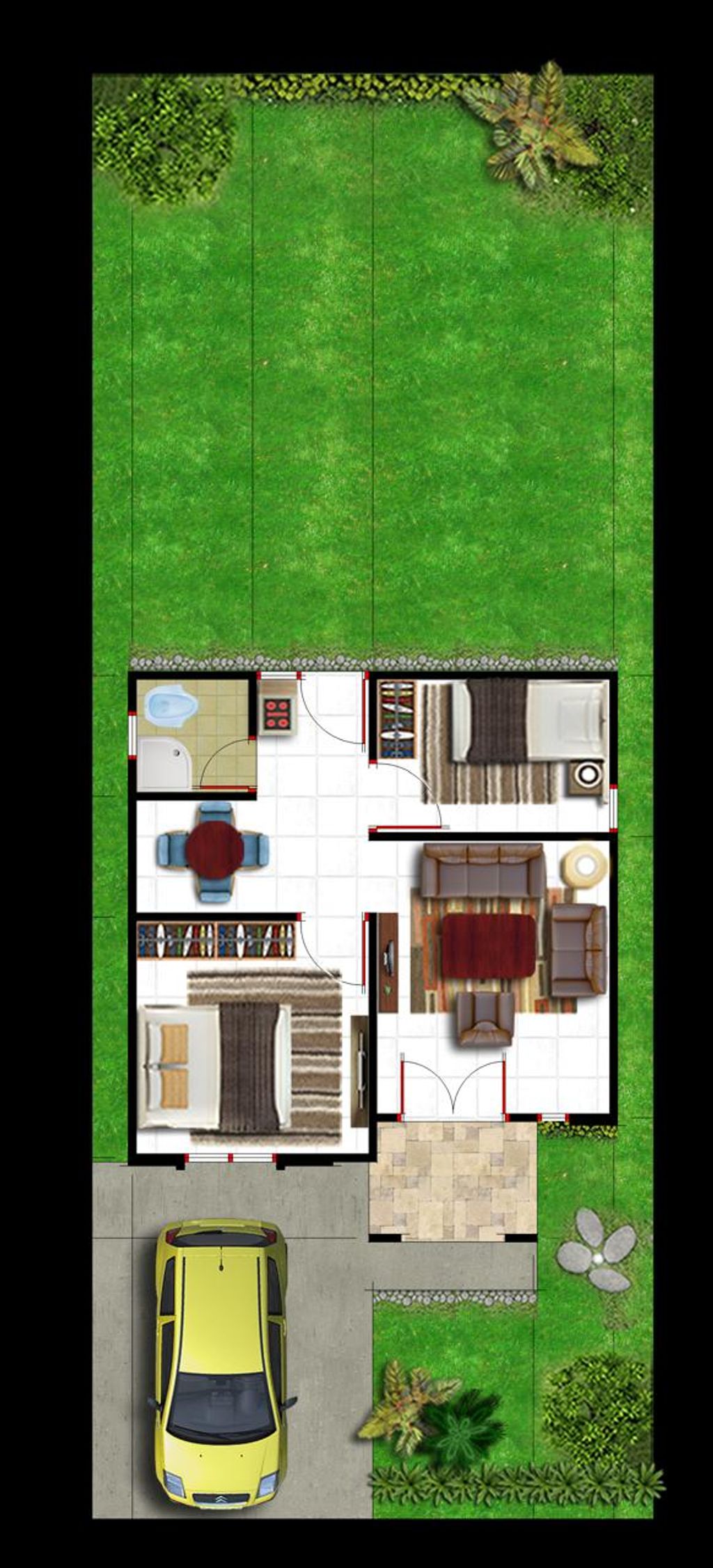 foto denah rumah tipe TIFFANY & LA RESIDENCE 10 perumahan TIFFANY & LA RESIDENCE 10