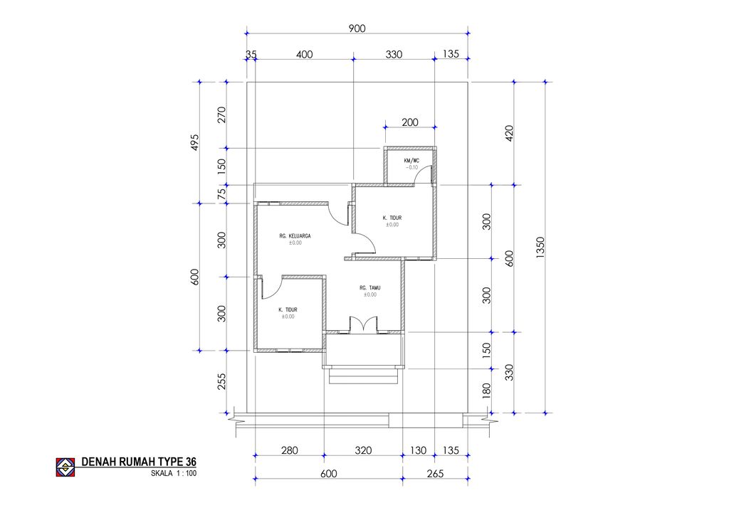 foto denah rumah tipe 36 perumahan RIFKA LESTARI 5