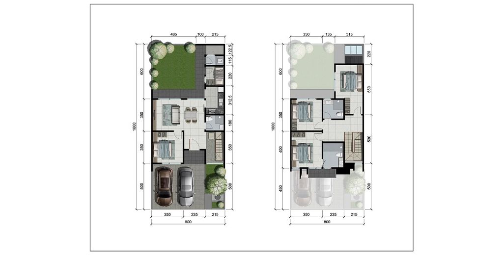 foto denah rumah tipe CHARLTON_2025 perumahan D9 CITRALAND SURABAYA