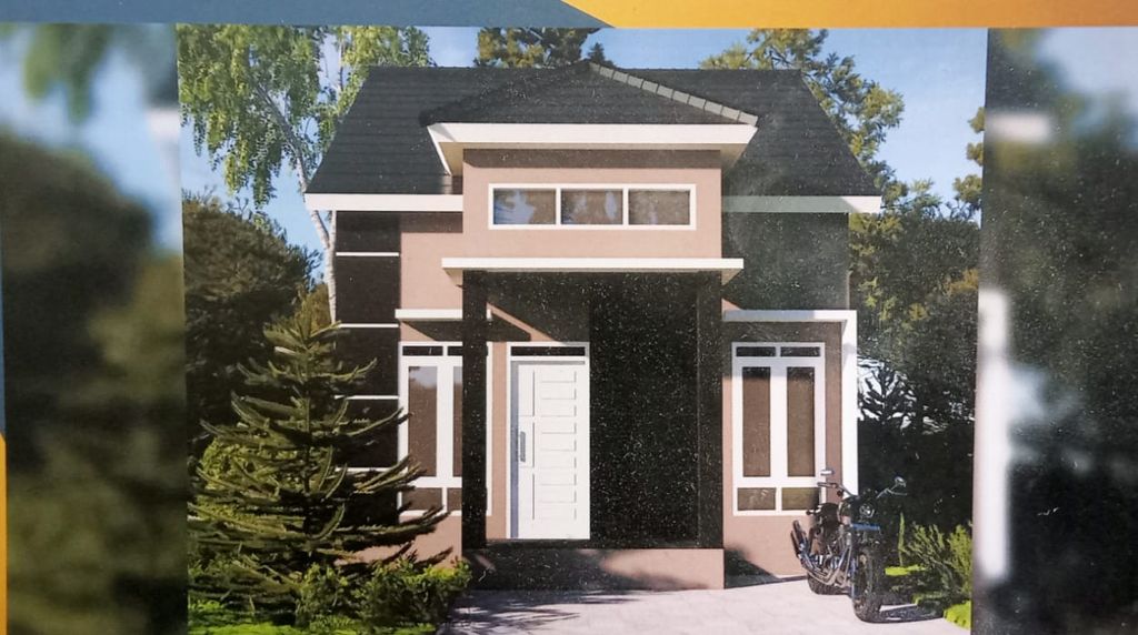 foto tampak rumah tipe 36 subsidi perumahan MELODY GARDEN 3